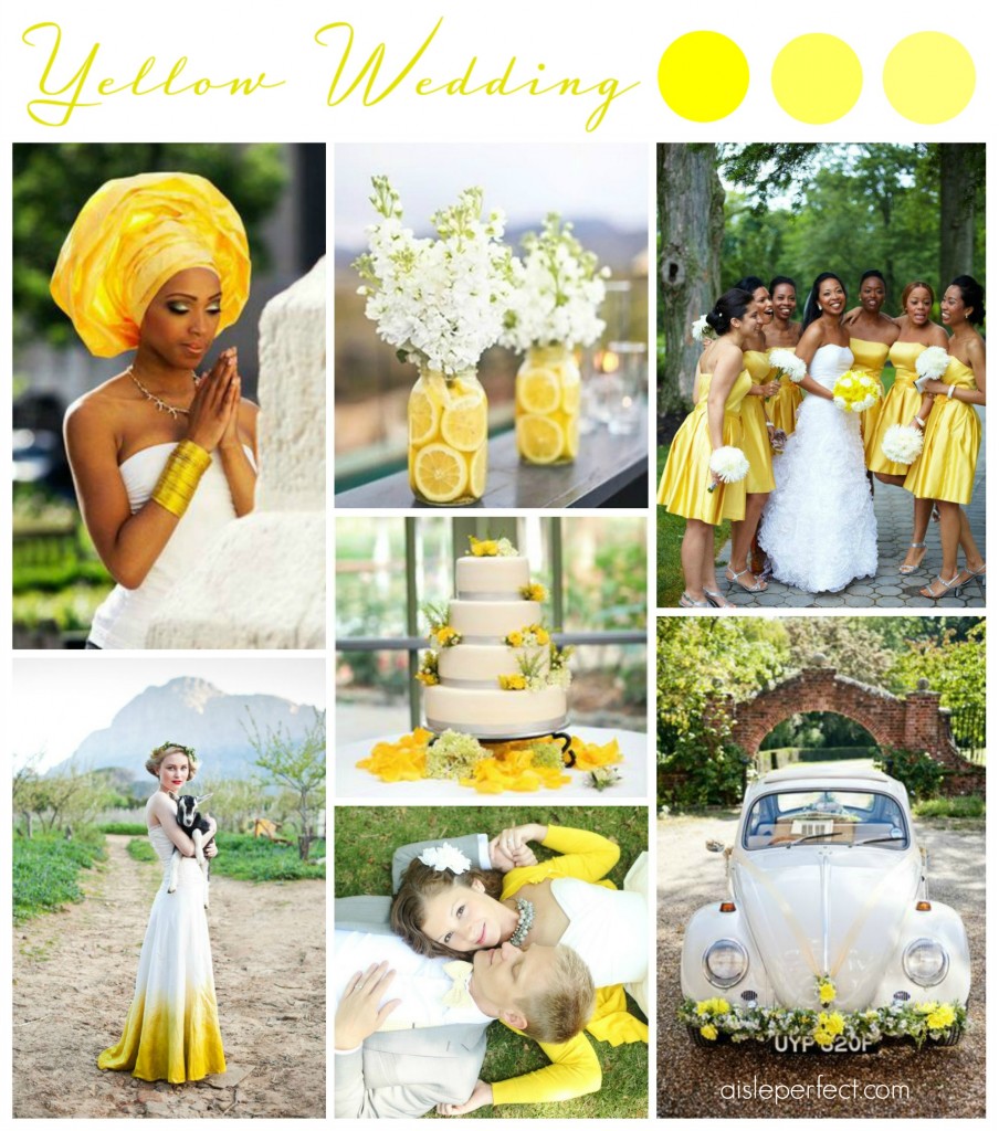 Yellow Wedding Inspiration Board