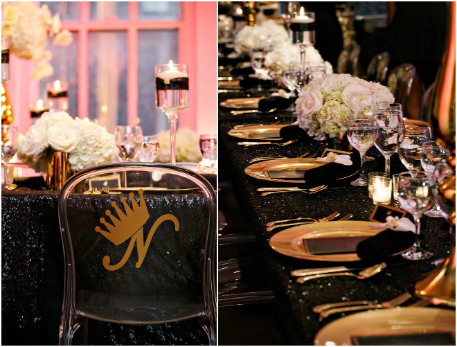 Black and Gold Wedding Party Inspiration