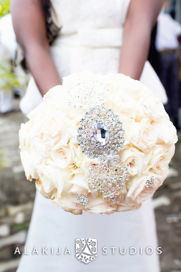 Rose and Brooch Bouquet