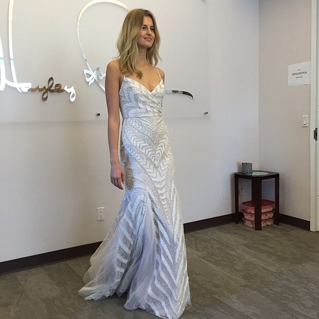 Hayley Paige gown from bridal market