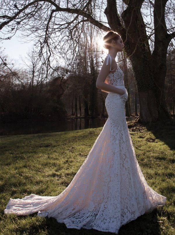 Inbal Dror lace gown with pockets