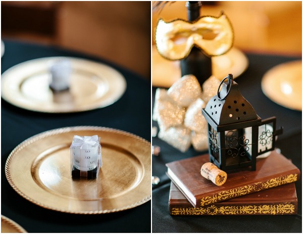 Black and Gold Wedding by Kristen Curette