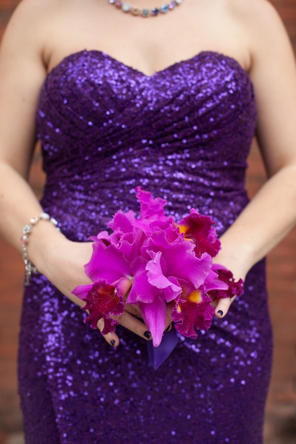 Sparkly Purple and Gold Wedding 36