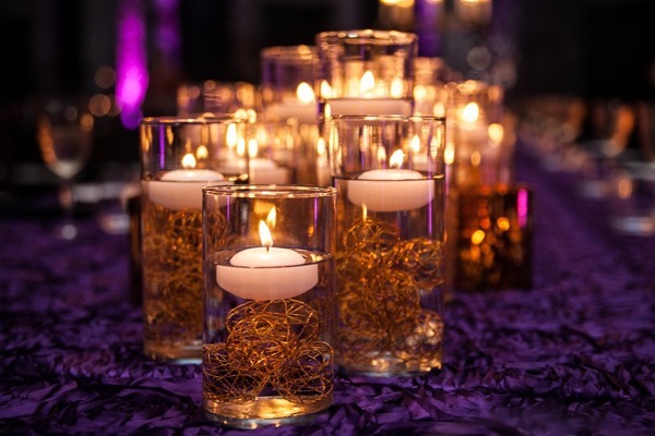 Sparkly Purple and Gold Wedding 45