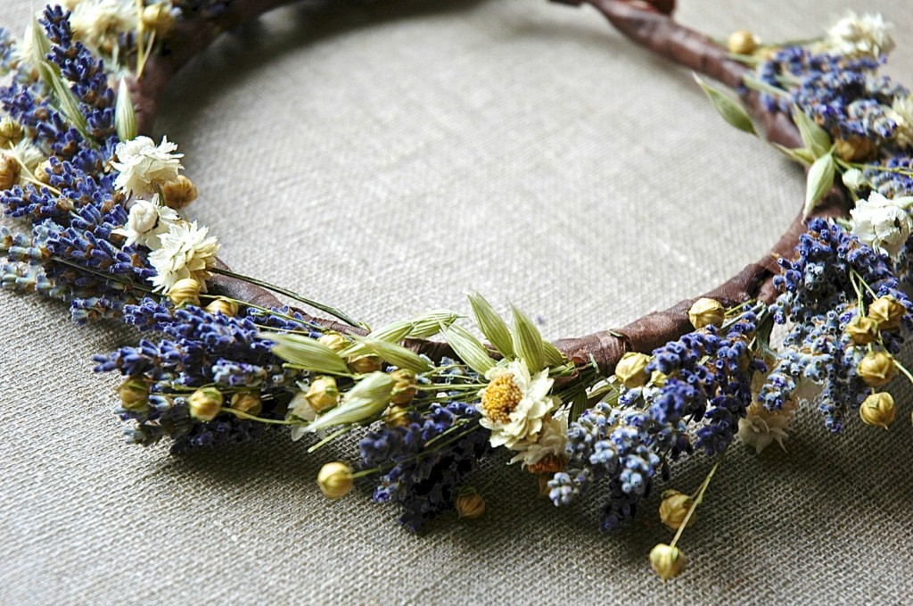 Lavender and Daisies Flower Crown