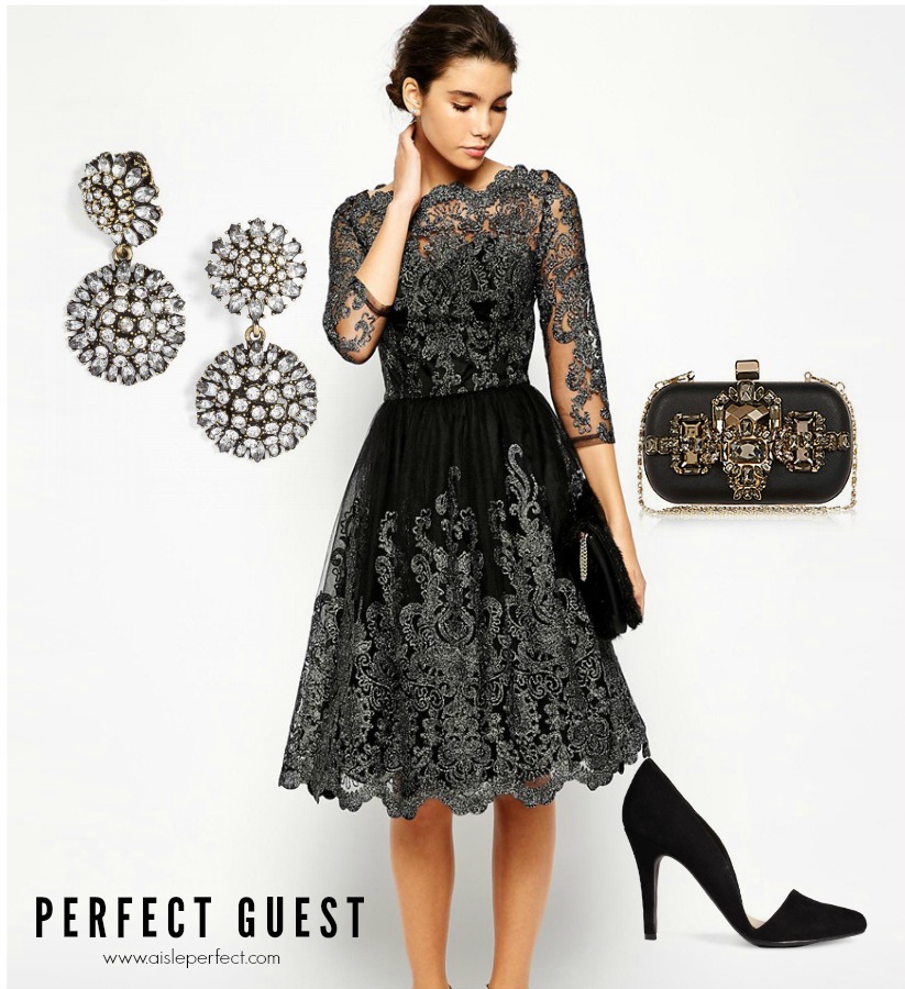 Wedding Guest Outfit for the Perfect Guest _ Metallic Lace