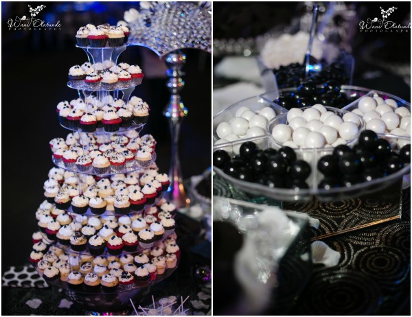 Black White and Silver Wedding