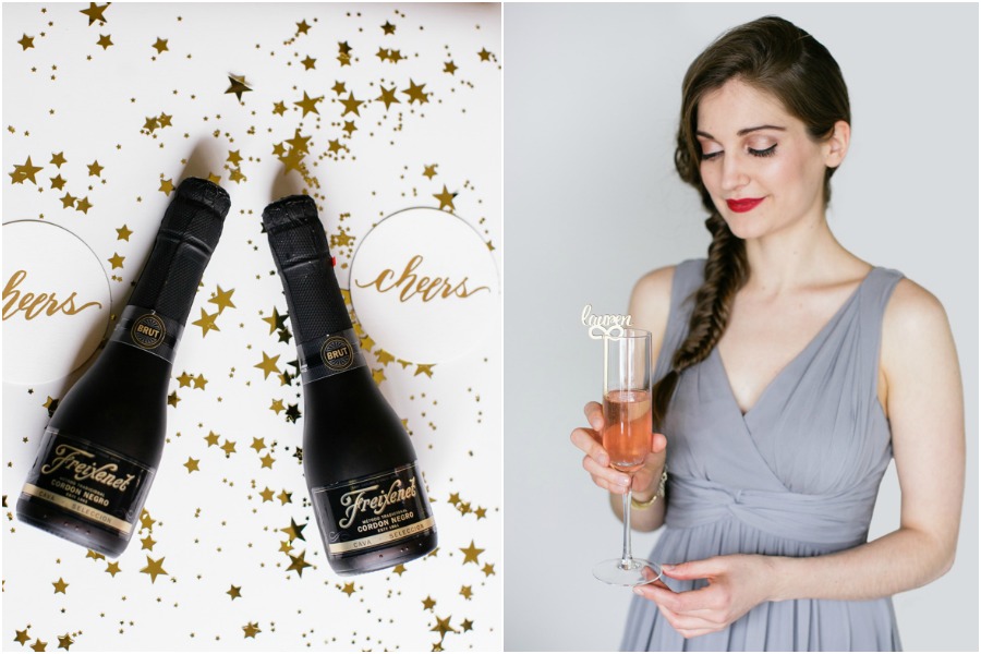 Toast to Saying YES with your Girls and Freixenet