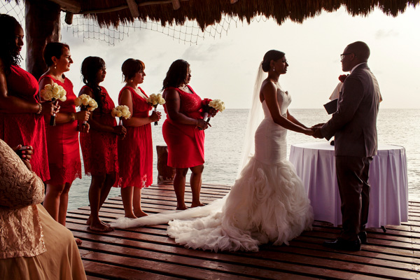 Nicole + Der'rell Wedding and Trash the Dress, Cozumel, Riviera Maya, Mexico.