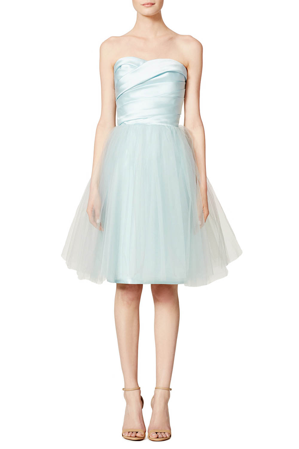 Short Blue Bridesmaid Dress