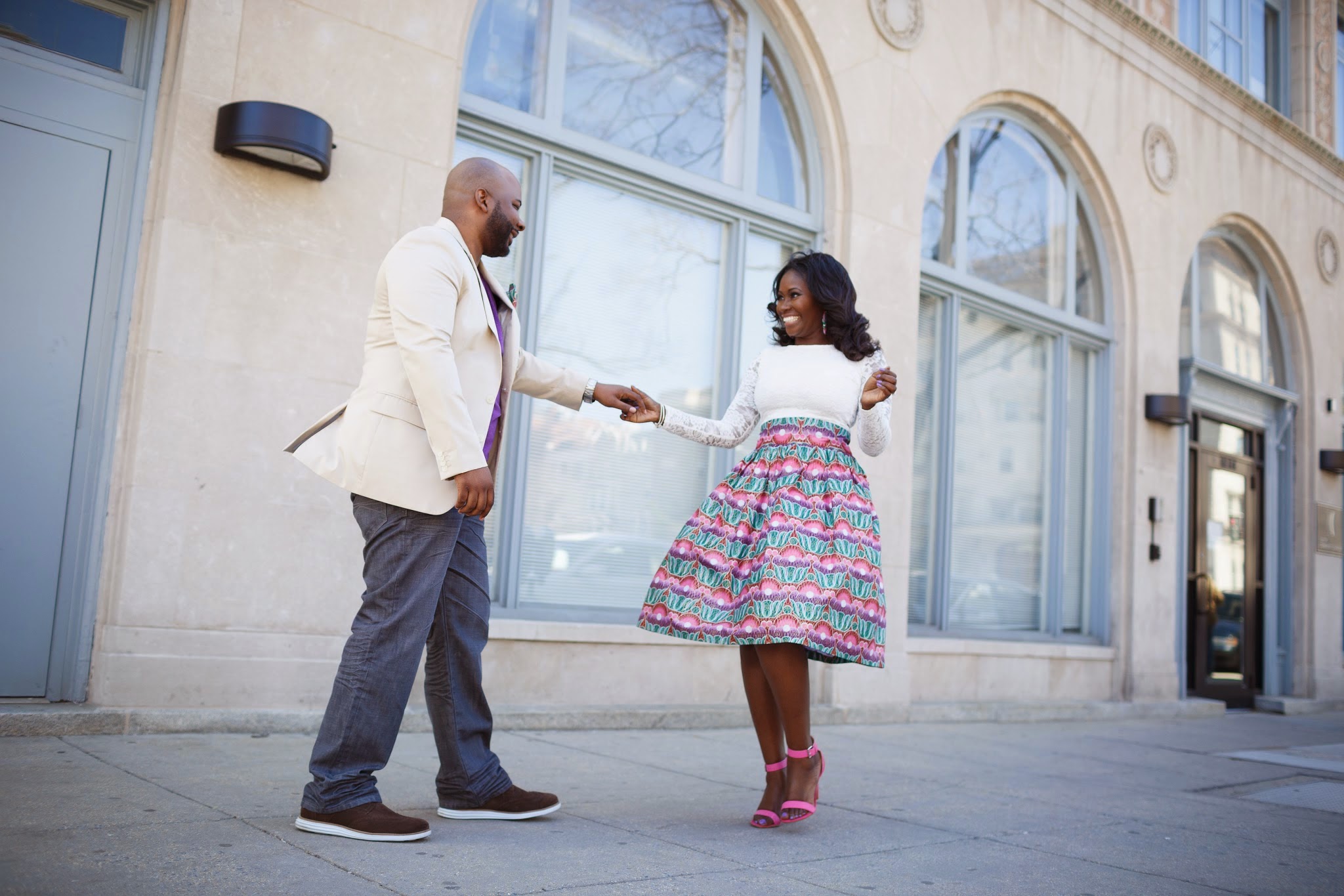 Spring Engagement Shoot in DC 93