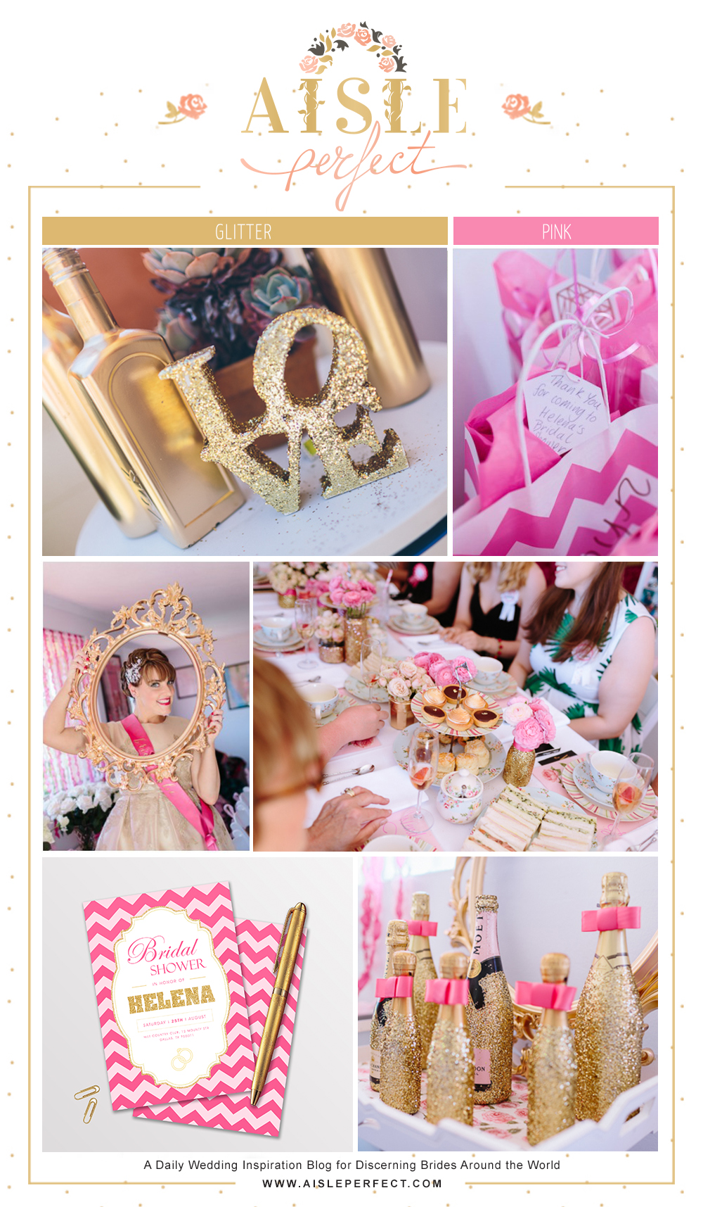 pink and glitter party inspiration
