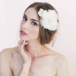 Daisy Ivory Flowers Bridal Head Piece