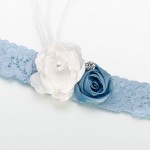Soft Blue Vintage Lace Bridal Garter