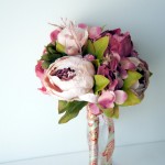 Silk Peony Bridal Bouquet