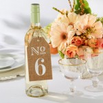 Rustic Burlap Wedding Table Numbers