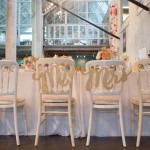 Mr & Mrs Wedding Chair Signs Reception