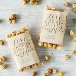 Personalized Caramel Corn Wedding Favor