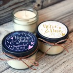 Personalized Candle Wedding Favors