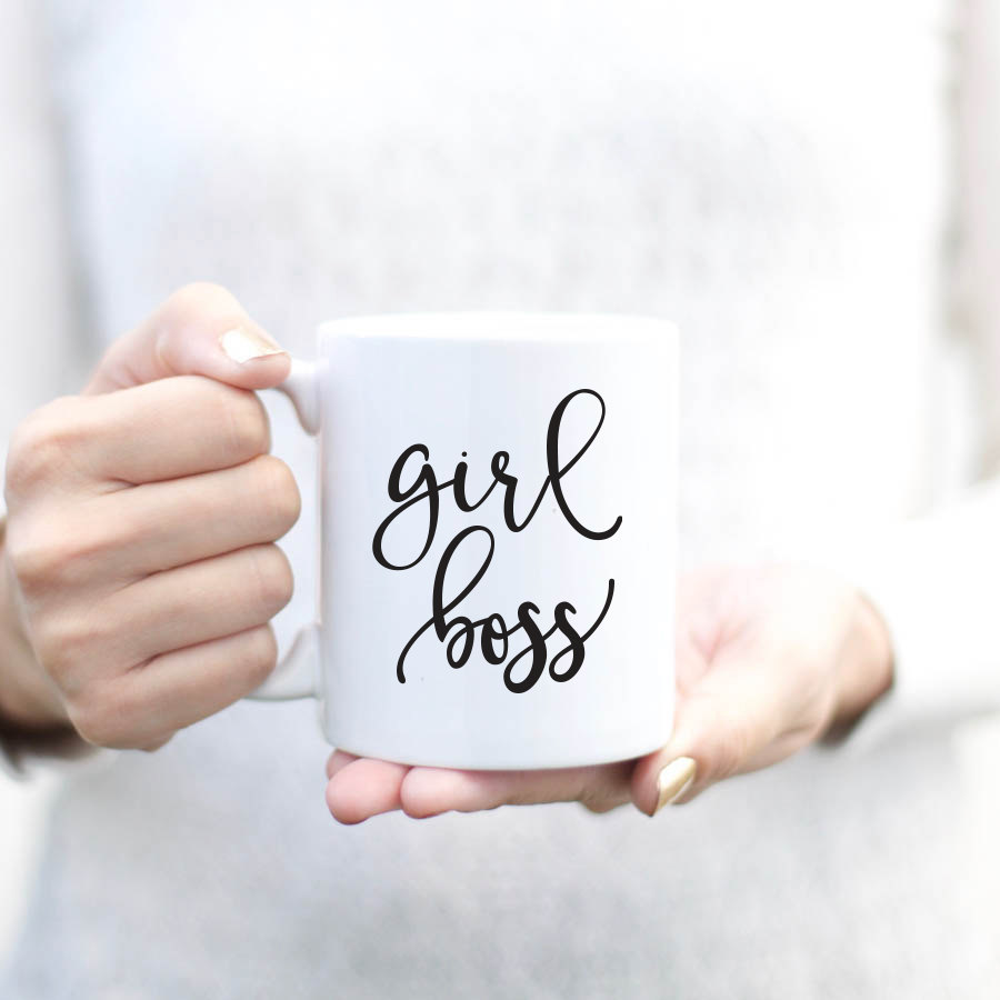 Girl Boss mug for bridesmaid gifts