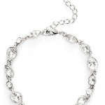 Crystal Line Bracelet Wedding Jewelry
