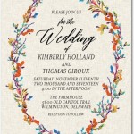 Wreath Wedding Invitation Stationery