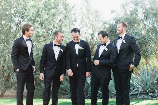 black tuxedo groomsmen