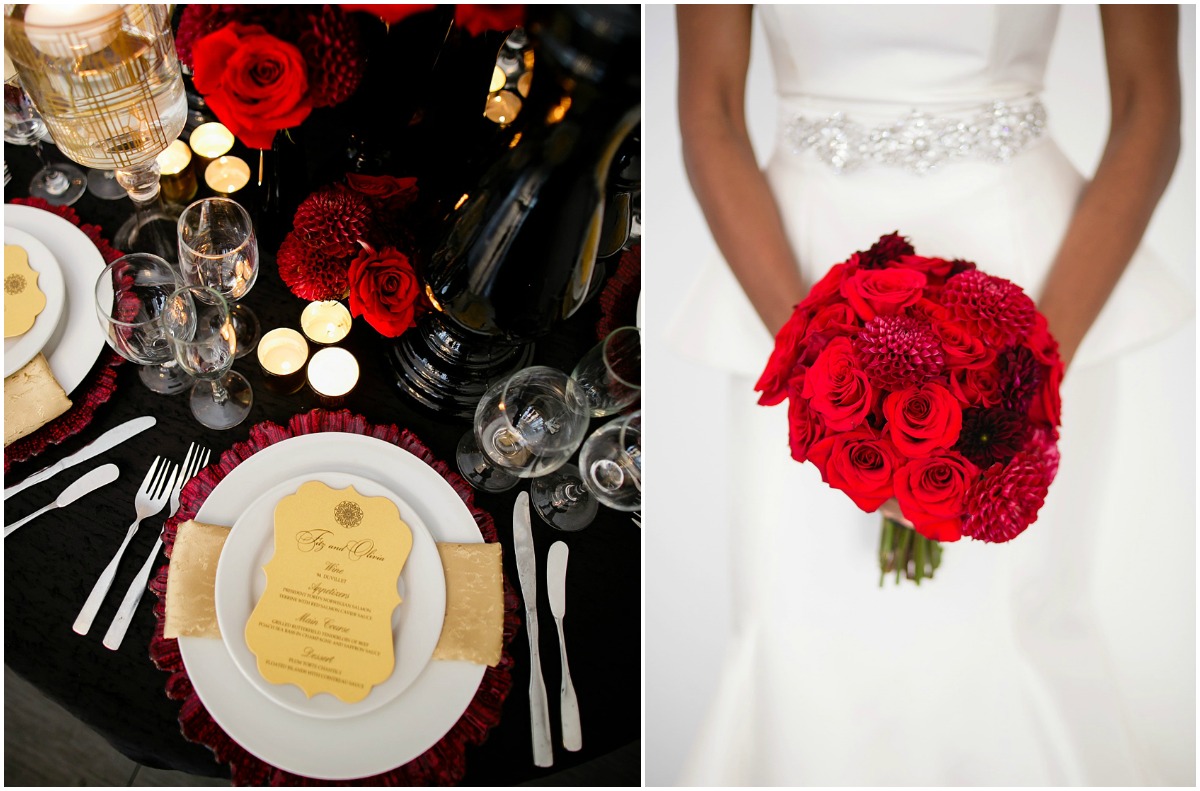 Red and white wedding inspiration