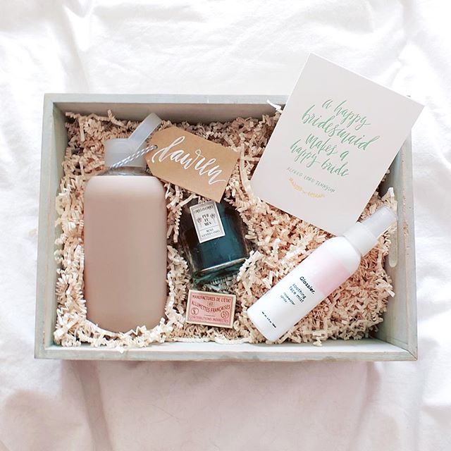 Will you be my bridesmaid gift box by Little Cat Creative