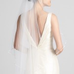 satin wedding veil