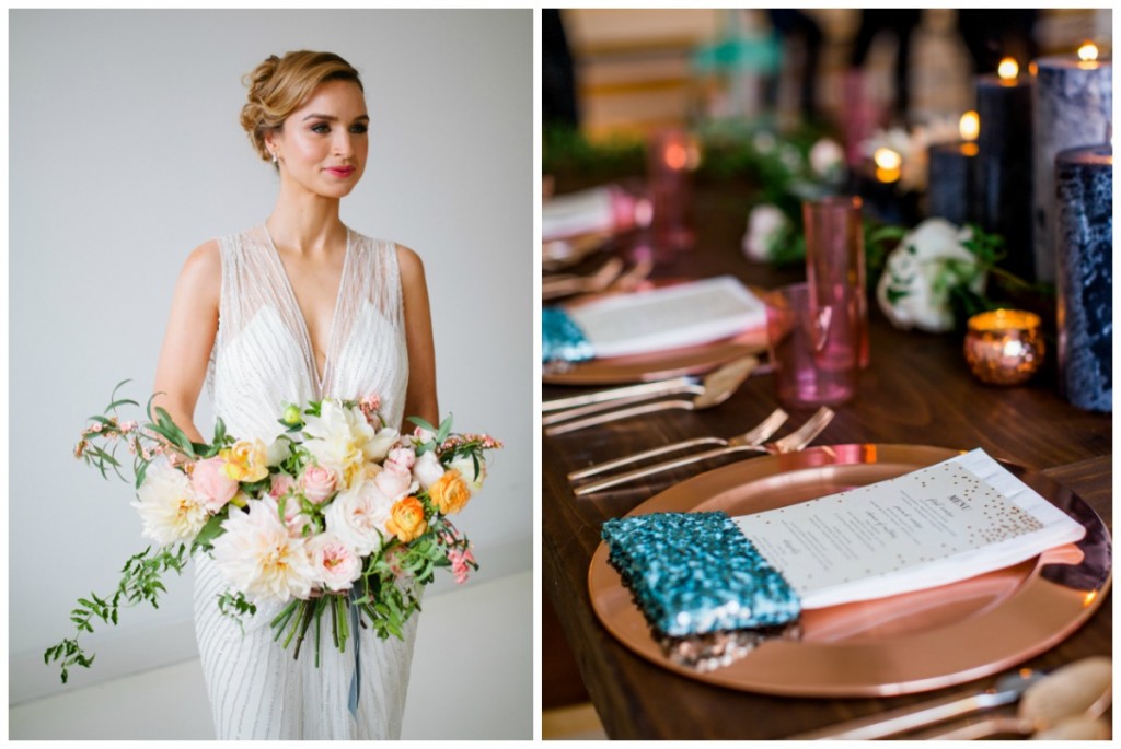 Styled Mint and Gold Wedding inspiration