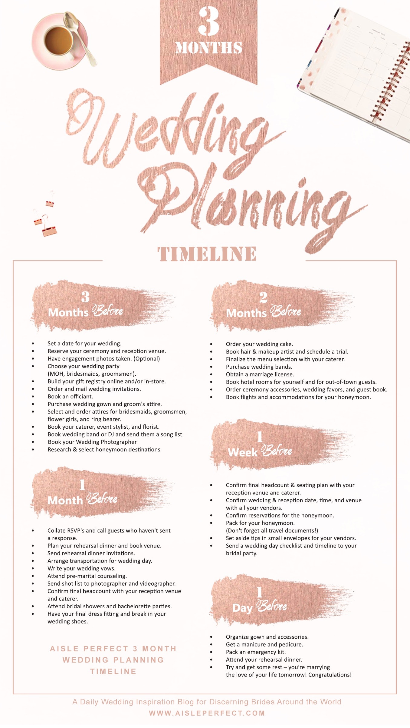 3 Month Wedding Planning Checklist Printable Free Printable Wedding