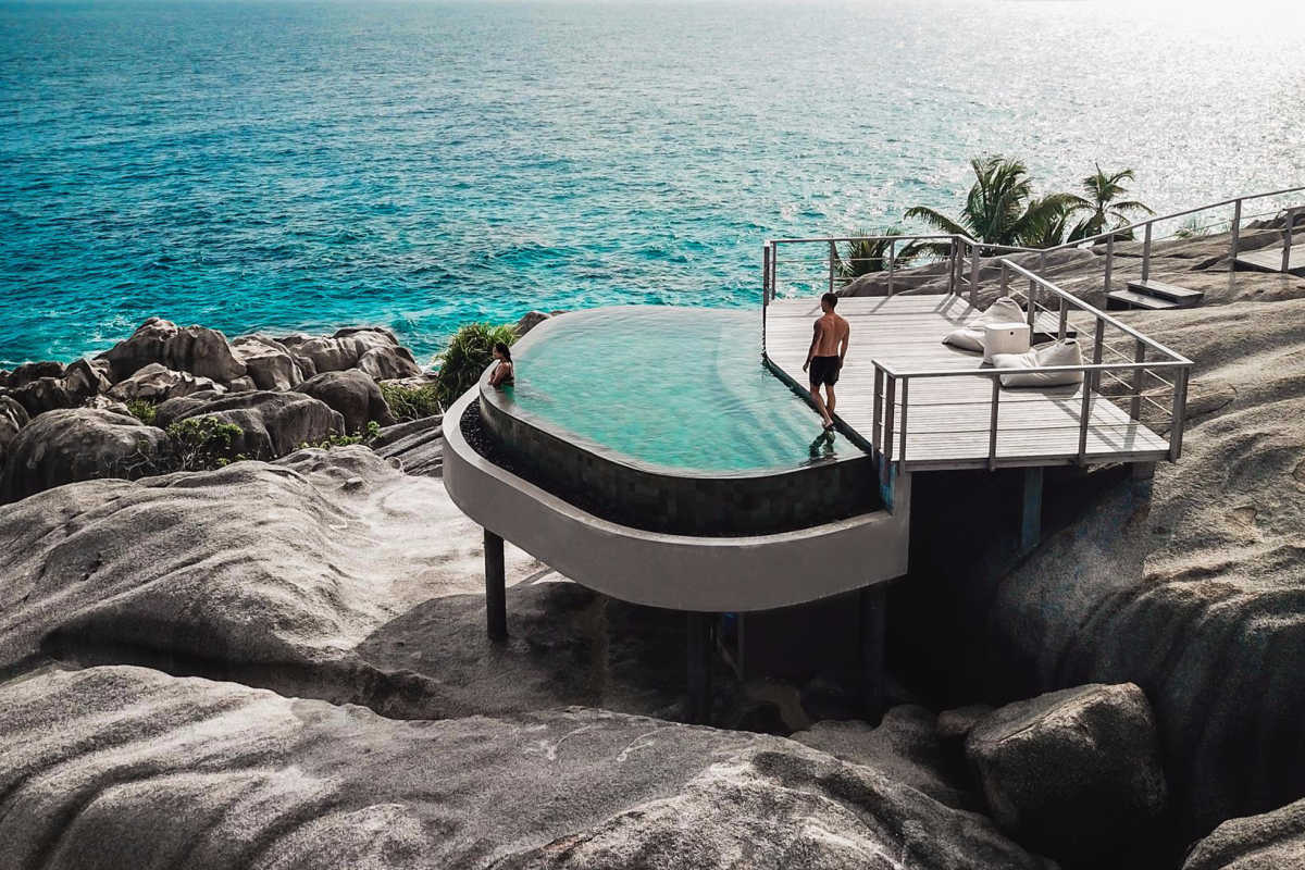 infinity pool overlooking the ocean
