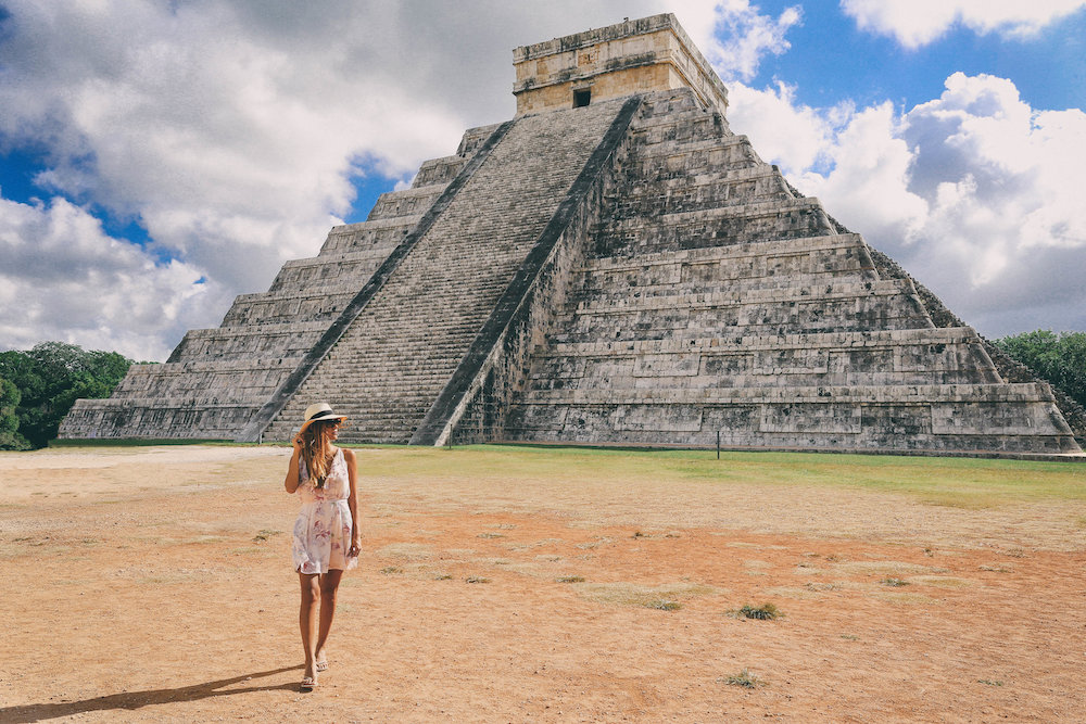 Mayan pyramids in Tulum Mexico