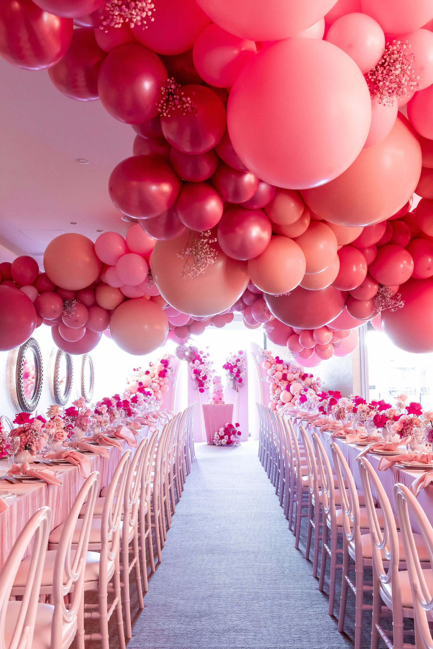 Pink Party Design Inspiration With Epic Balloon Decor Perfete