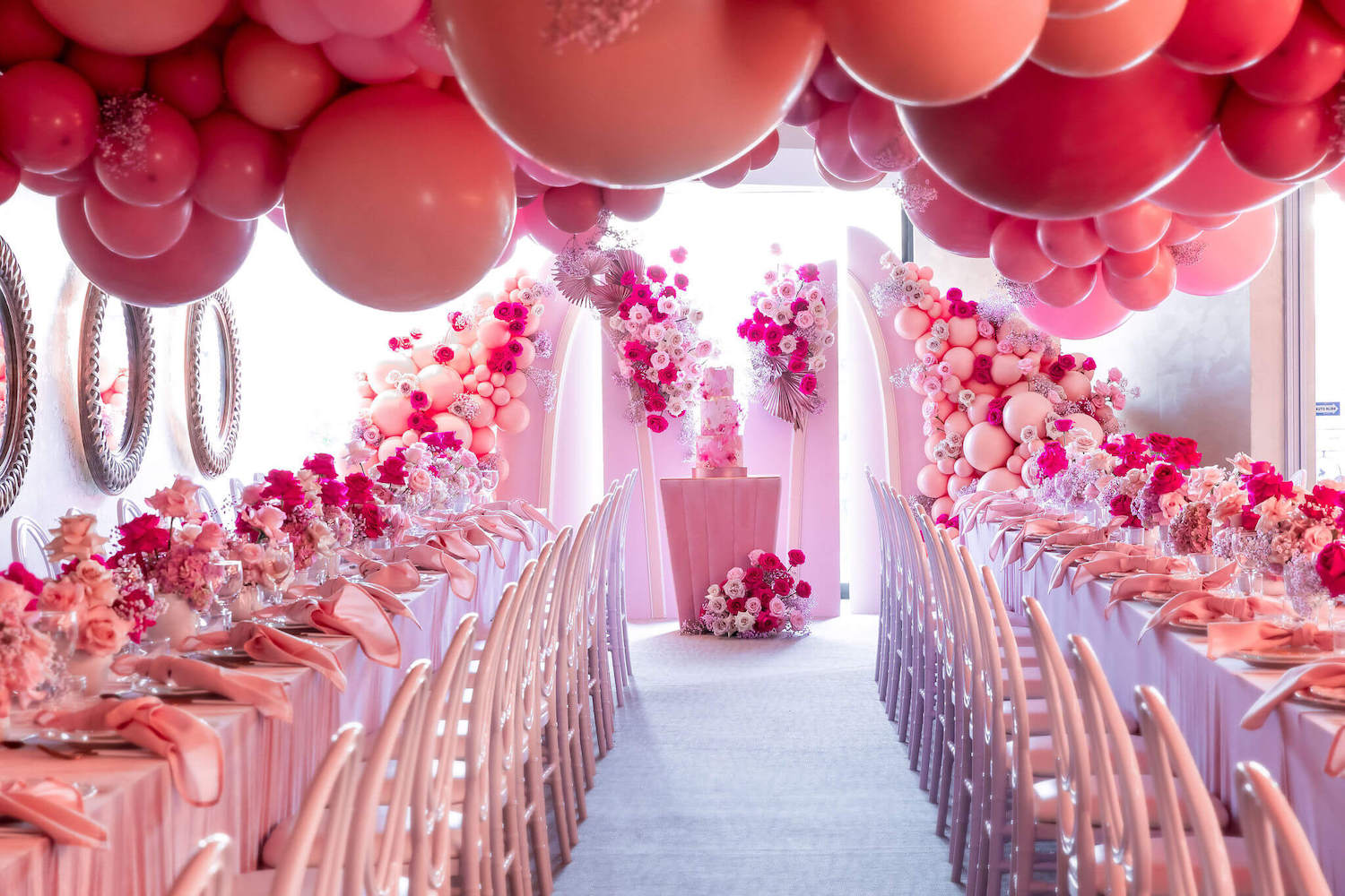 Pink Party Design Inspiration With Epic Balloon Decor Perfete