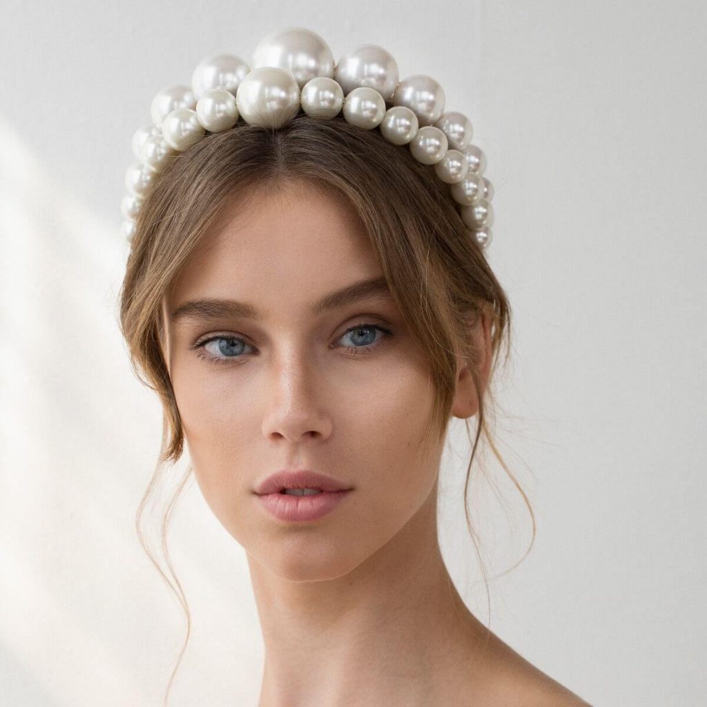 Pearl Headband Bridal Trend Keren Wolf