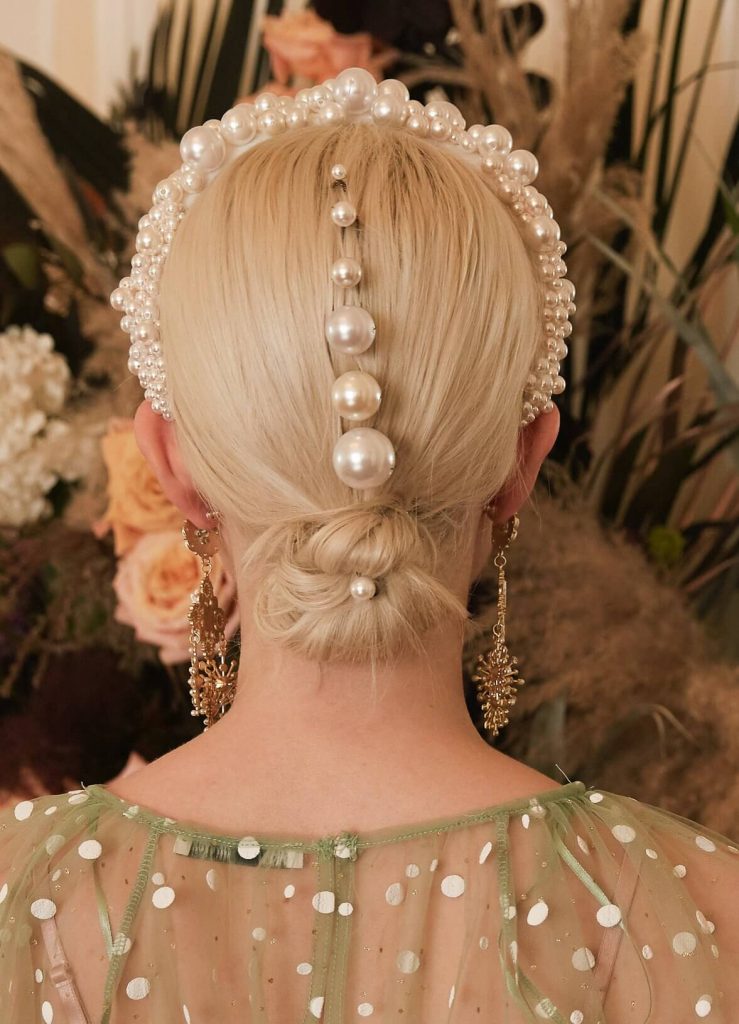 Beaded Pearl Bridal Headpiece