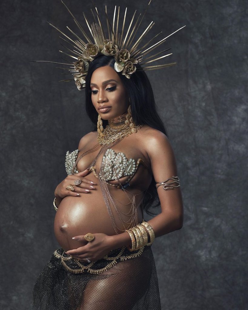 african queen maternity shoot asiko artist