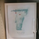 Framed watercolor painting of Vermont with destination wedding location